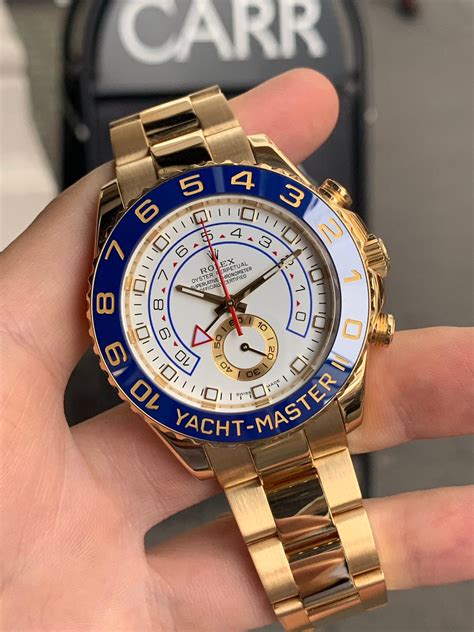 rolex yachtmaster 2 gold ebay|yacht master 2 full diamond.